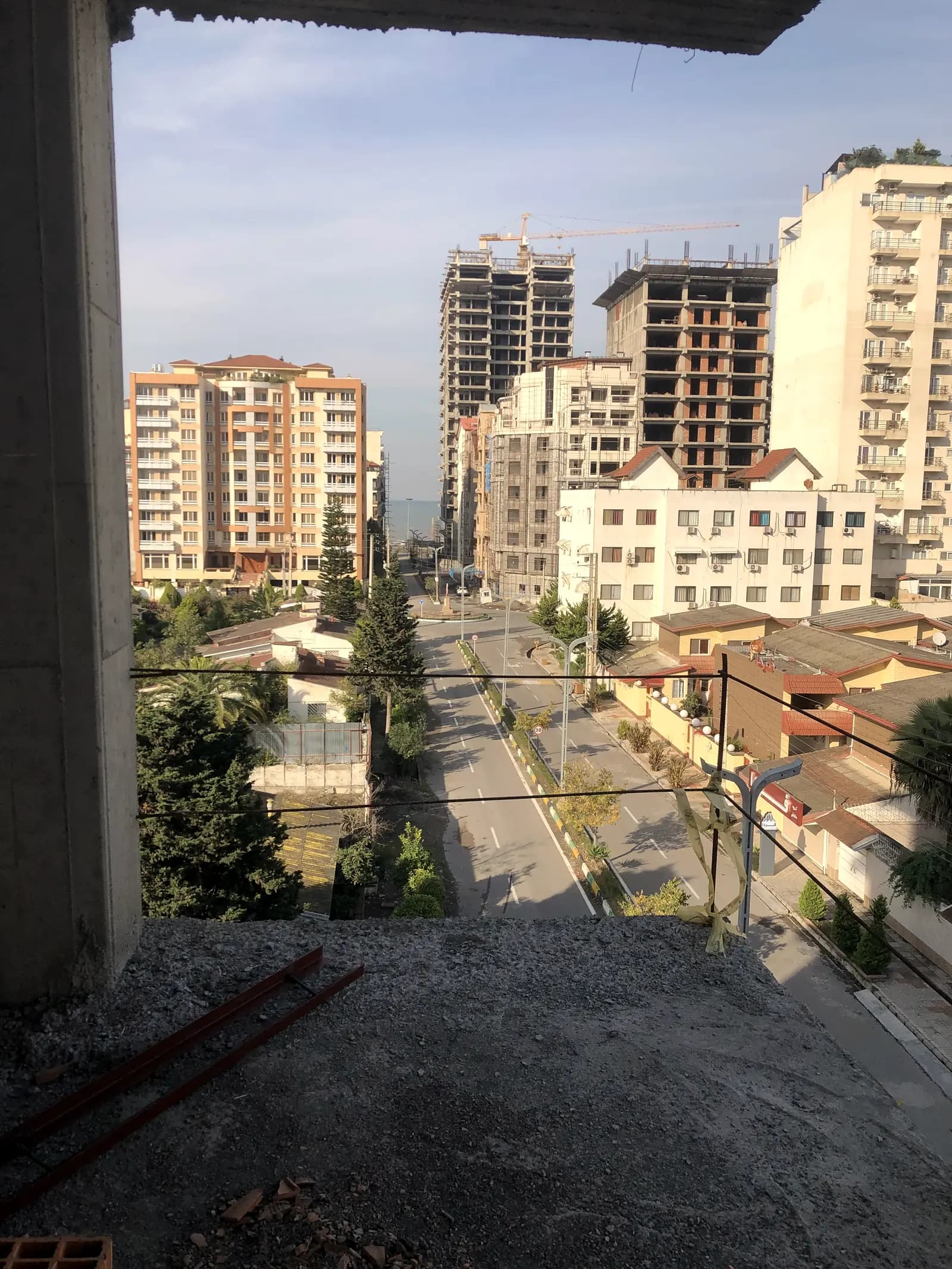 ویو بلوار و دریا از طبقات پایین